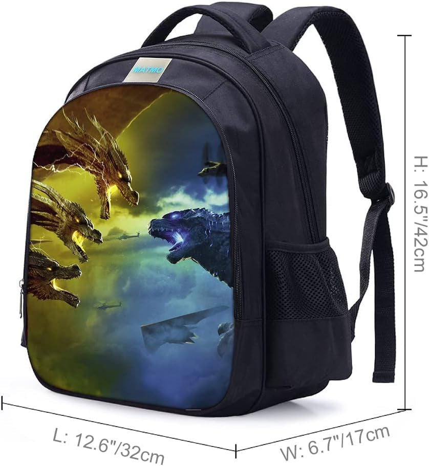 Monster Dinosaur Backpack for Boys School - Kids Bookbag (12L)