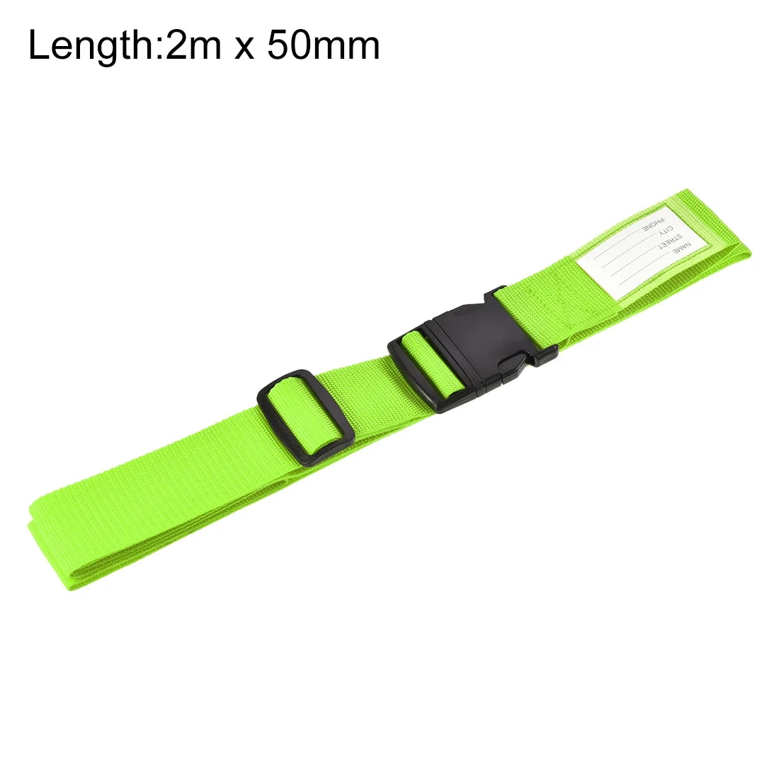 Luggage Straps Suitcase Belts with Buckle Adjustable Travel Accessories Light Green