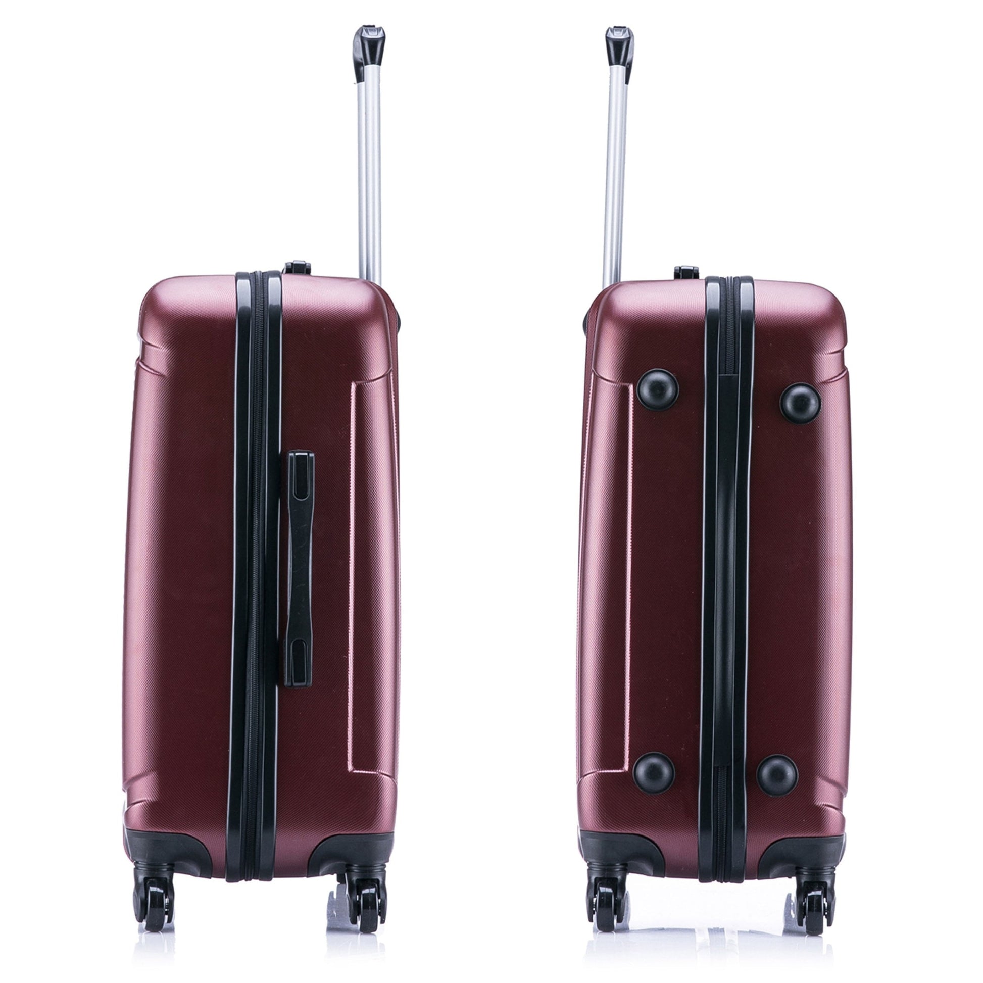 Pilot 28" Hardside Lightweight Luggage with Spinner Wheels, Handle, and Trolley, Wine