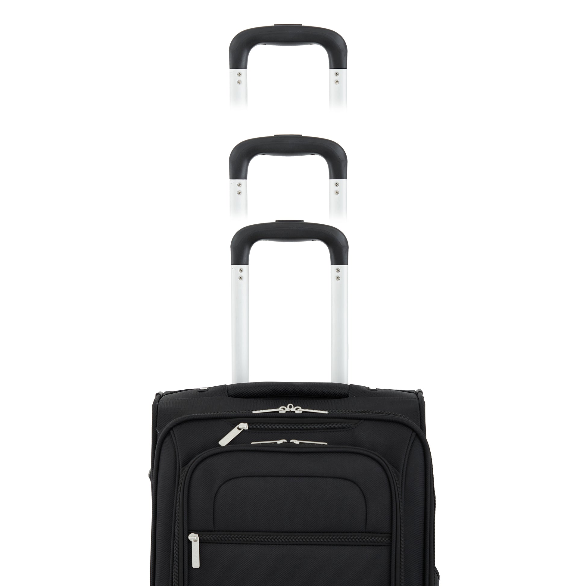 Arendale 20" Soft Side Expandable Rolling Spinner Carry-On Luggage, Black
