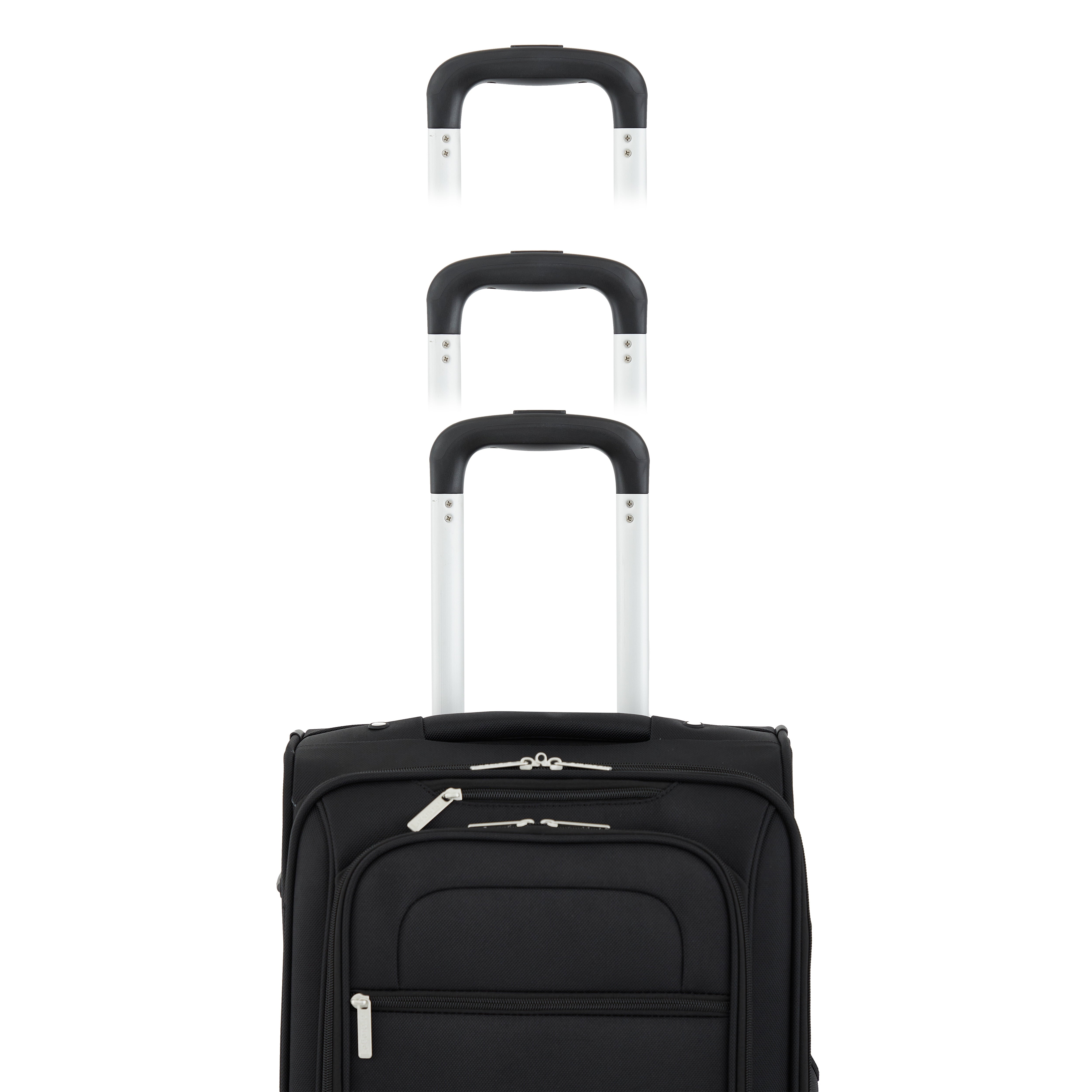 Arendale 20" Soft Side Expandable Rolling Spinner Carry-On Luggage, Black