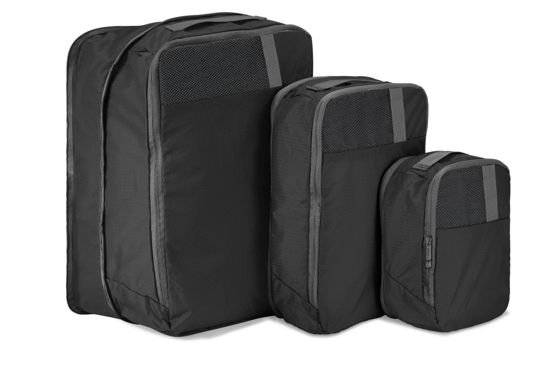 Expandable Packing Cubes 3-Piece Set, Black