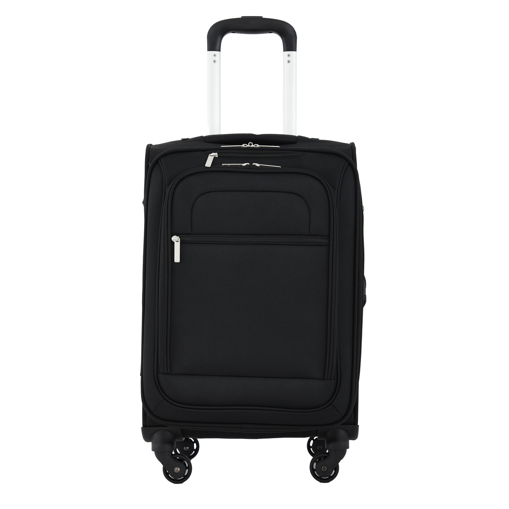 Arendale 20" Soft Side Expandable Rolling Spinner Carry-On Luggage, Black