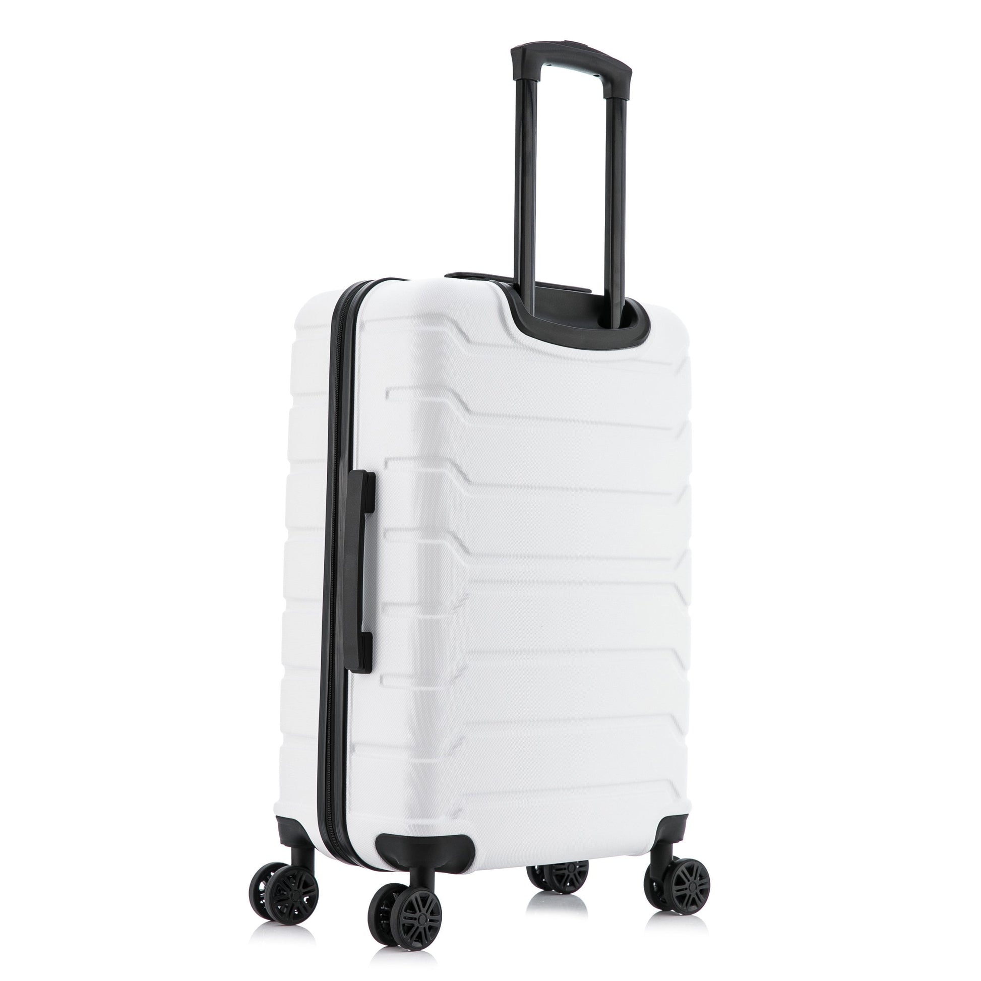 Trend 24" Hardside Lightweight Luggage with Spinner Wheels, Handle, and Trolley, White