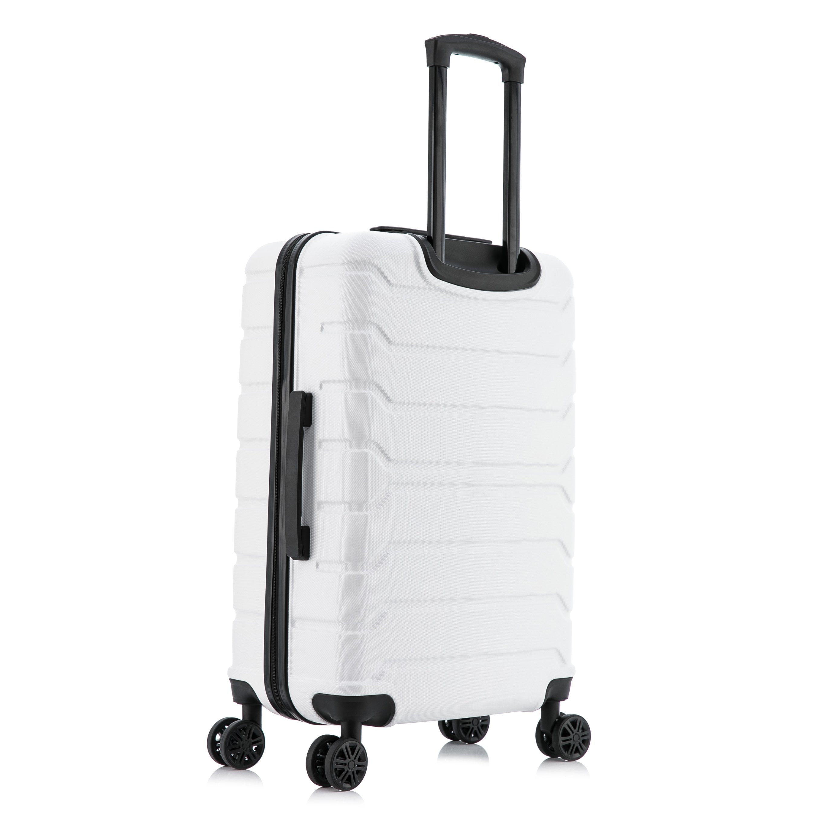 Trend 24" Hardside Lightweight Luggage with Spinner Wheels, Handle, and Trolley, White