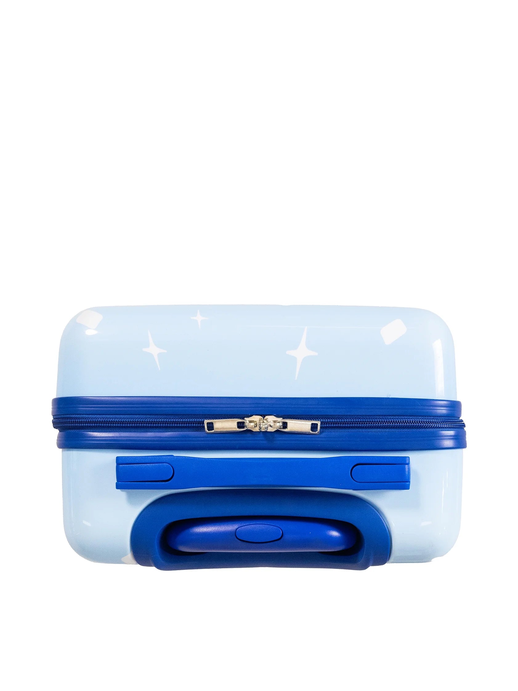 Kid'S  Bluey Character 18" Carry on Hardside ABS Spinner Luggage Suitcase, Blue