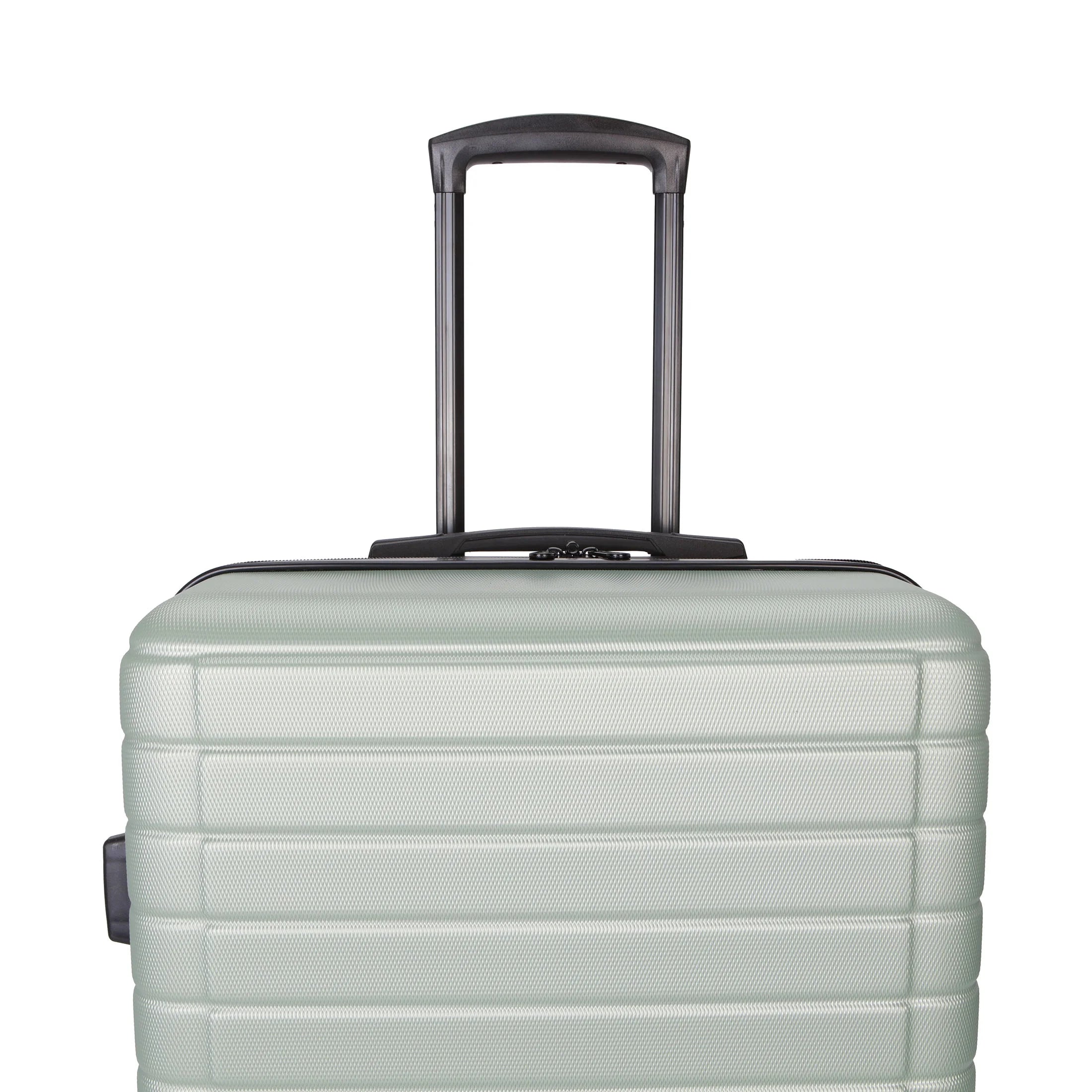 Protégé Vacationer 24-Inch Checked Expandable Hardside Luggage with 360-Spinner Wheels and Divider Pockets, Pastel Green