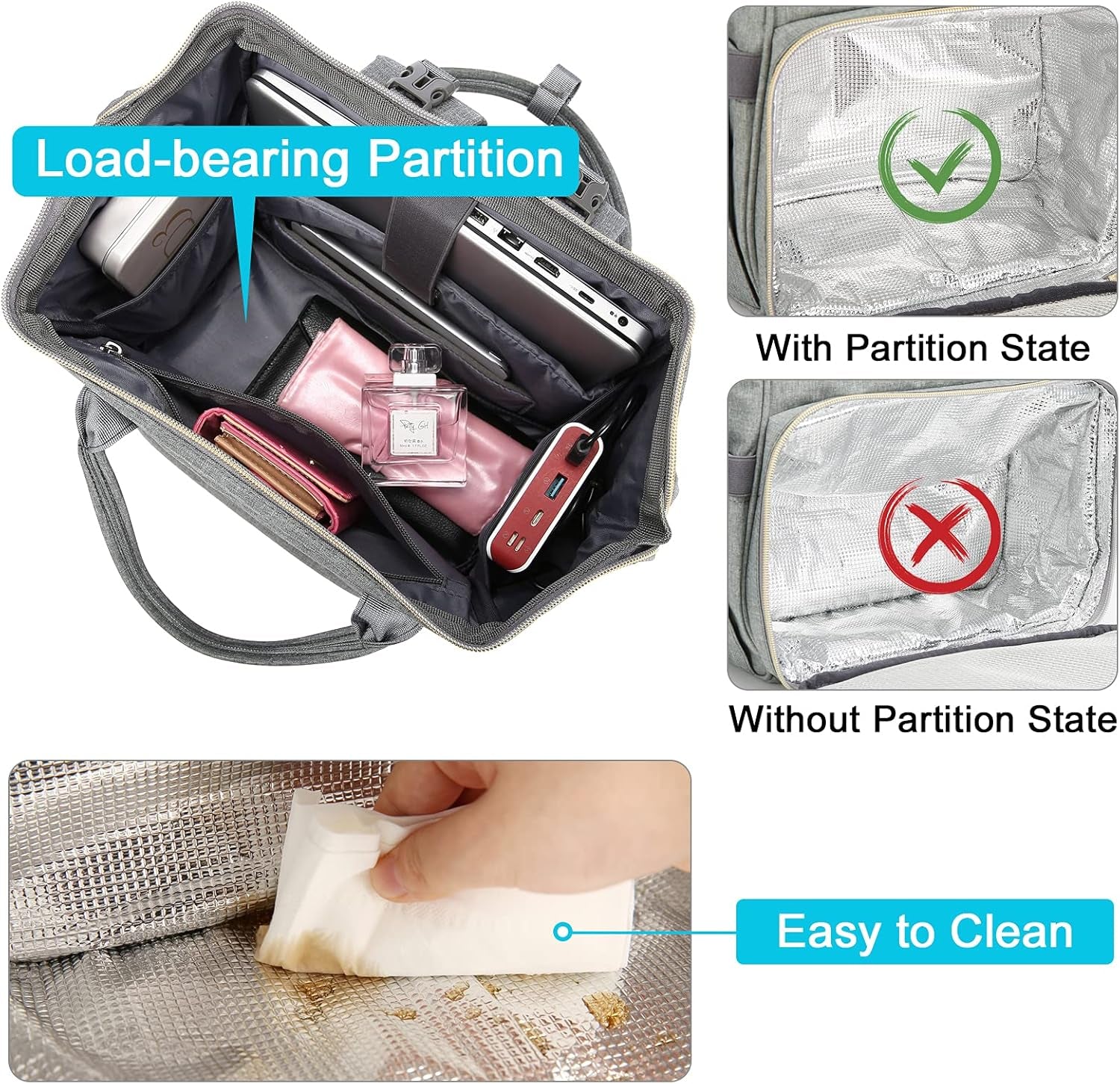 Lunch Backpack, Insulated Cooler Backpack Laptop Backpack Lunch Box Bag Backpack Travel Backpack for Women