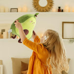 17.3" Avocado Stuffed Animal Pillow Large Squishy Plush Toys Soft Kawaii Food Shaped Baby Stuff Cuddle Toy Adorable Fruit Hugging Pillow for Kids