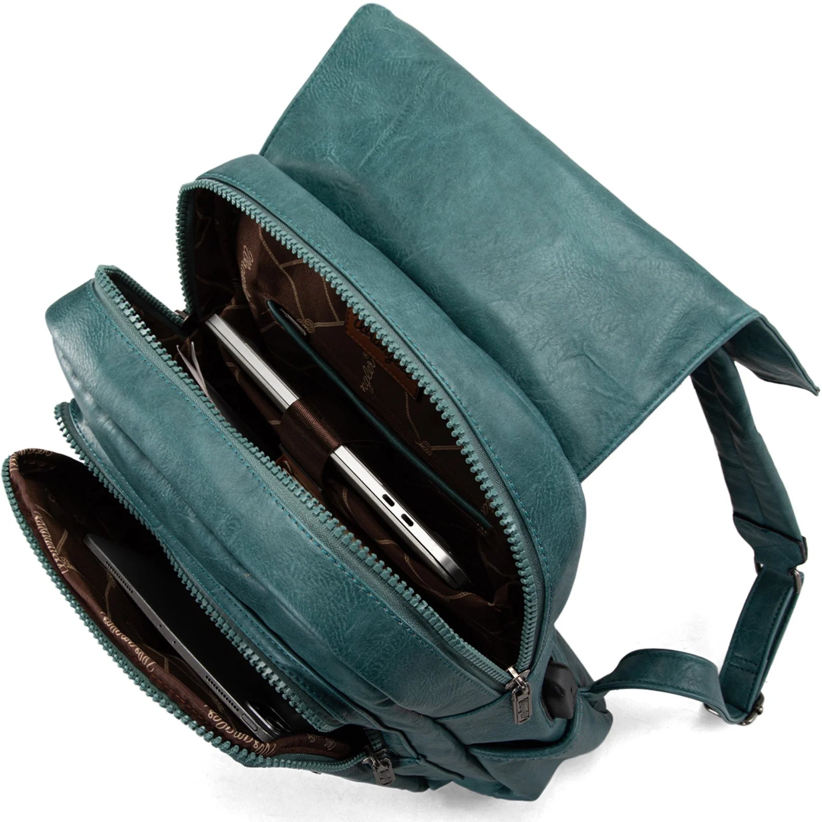 Wrangler Leather Backpack Purse for Women Laptop Backpack Fashion Pink Backpack, Jean