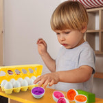 12 PCS Vehicle Car Egg Matching Toy with Holder – STEM Easter Eggs, Educational Shape & Color Puzzle, Plastic Easter Eggs, Easter Basket Stuffers, Easter Gifts for Kids & Toddlers