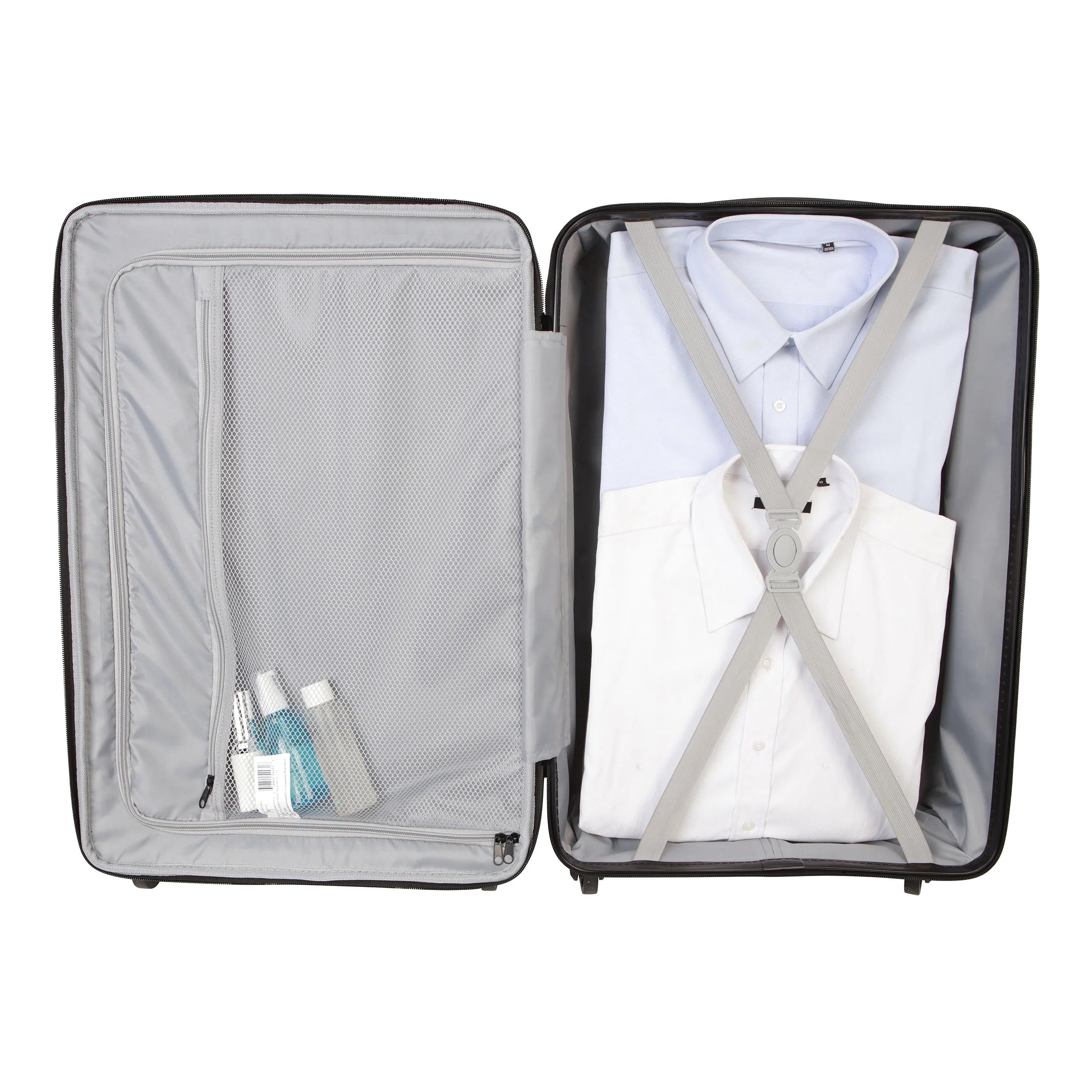 Protégé Vacationer 24-Inch Checked Expandable Hardside Luggage with 360-Spinner Wheels and Divider Pockets, Pastel Green