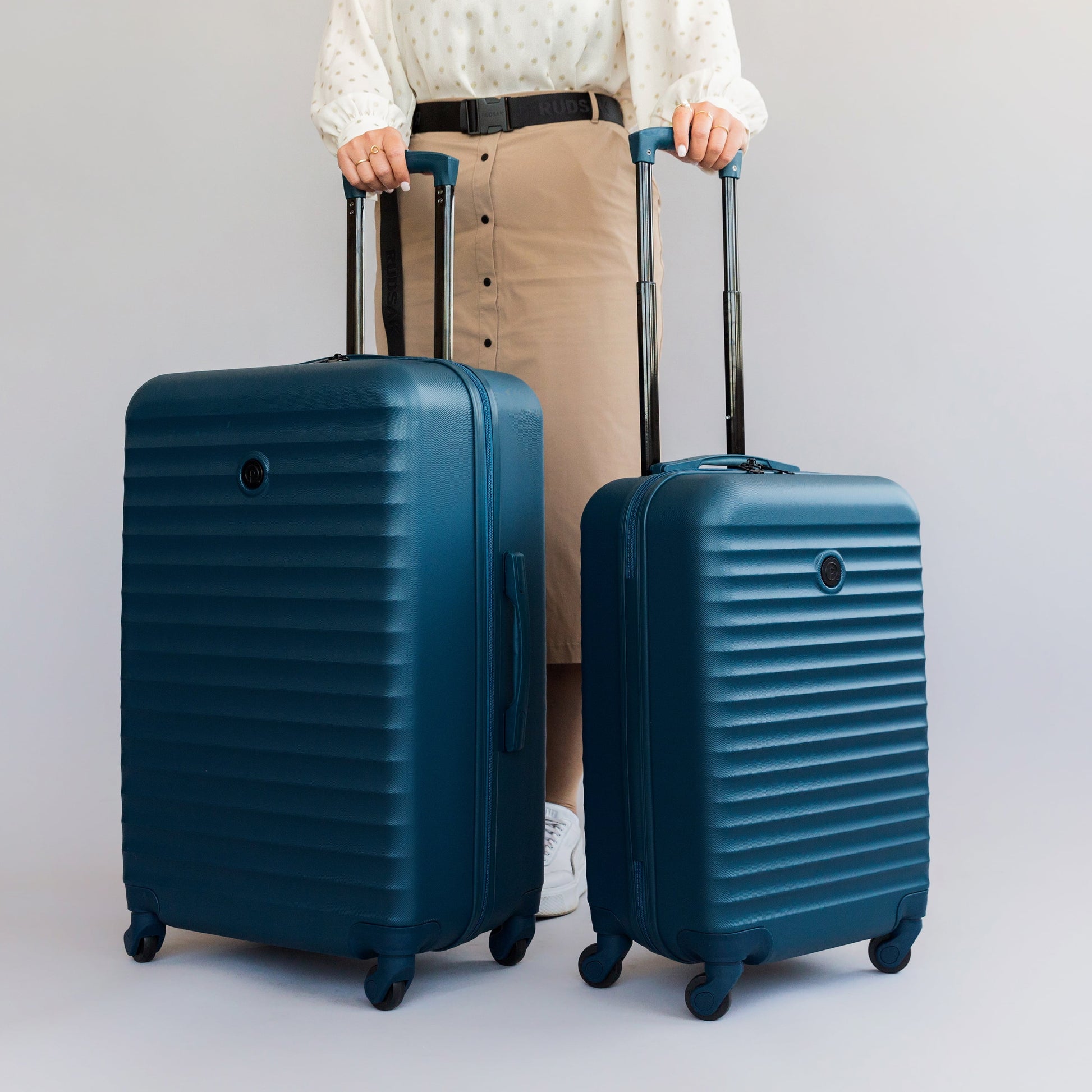 2-Piece Hardside Rolling Luggage Set, Blue