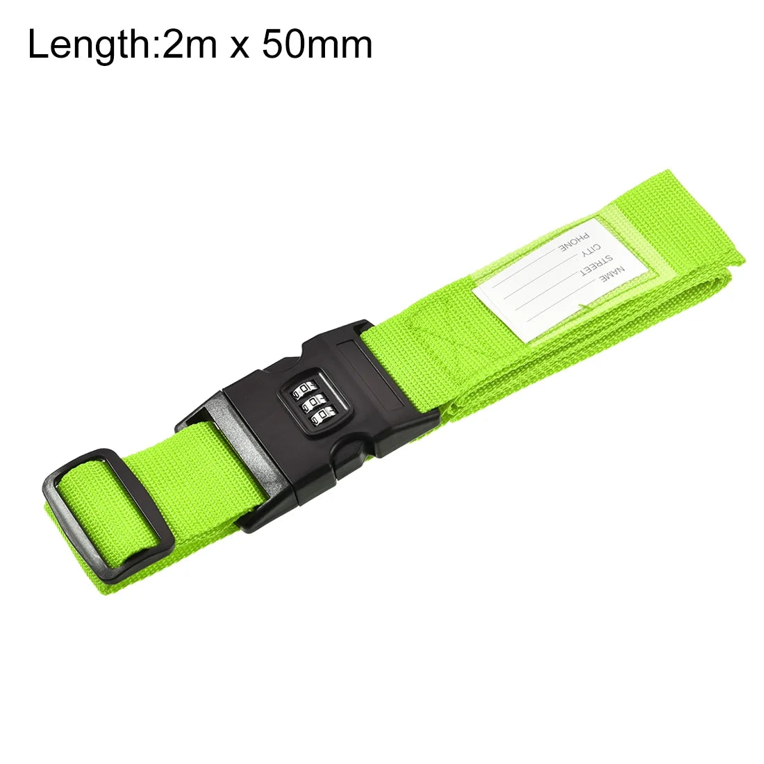 Luggage Straps Suitcase Belts with Buckle PP Travel Packing Accessories Light Green