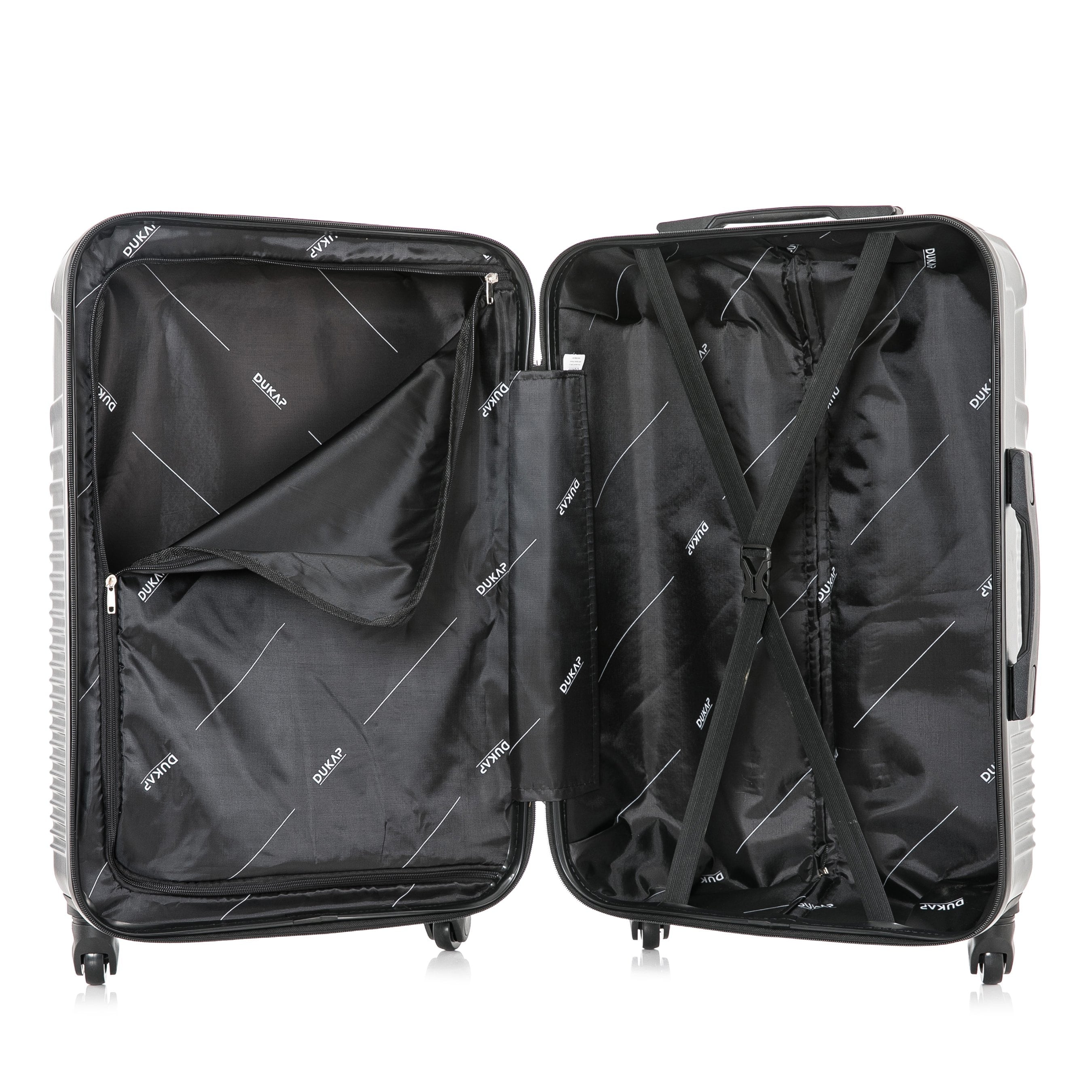 Inception 24" Hardside Lightweight Luggage with Spinner Wheels, Handle and Trolley, Black