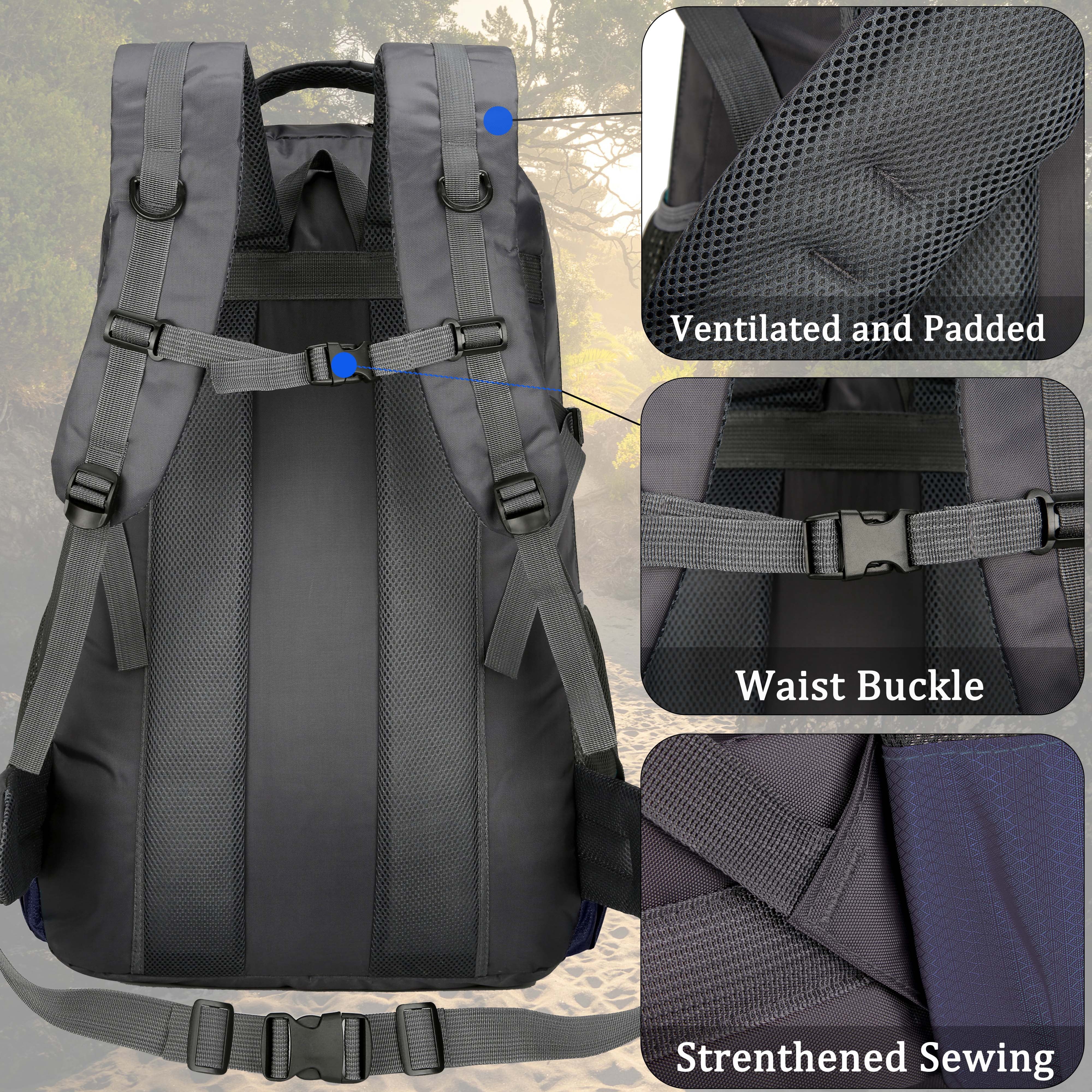 85L Hiking Camping Backpack,Hunting Climbing Backpack for Outdoor,Backpack Water Resistant,Tactical Backpack for Men Women