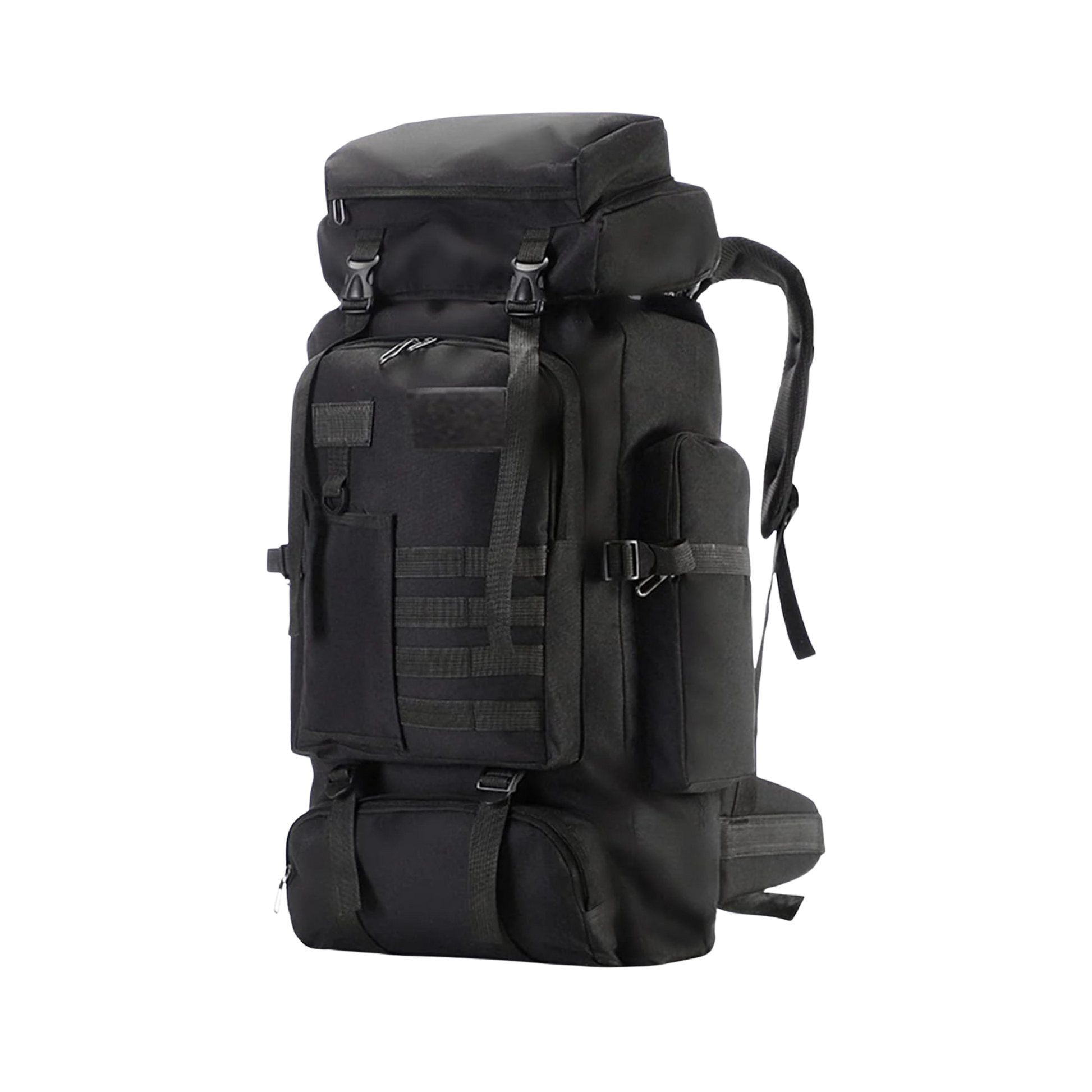 75L Hiking Backpack Outdoor Trekking Bag Lightweight Waterproof Bag Ski Backpack Tactical Backpack, New Black