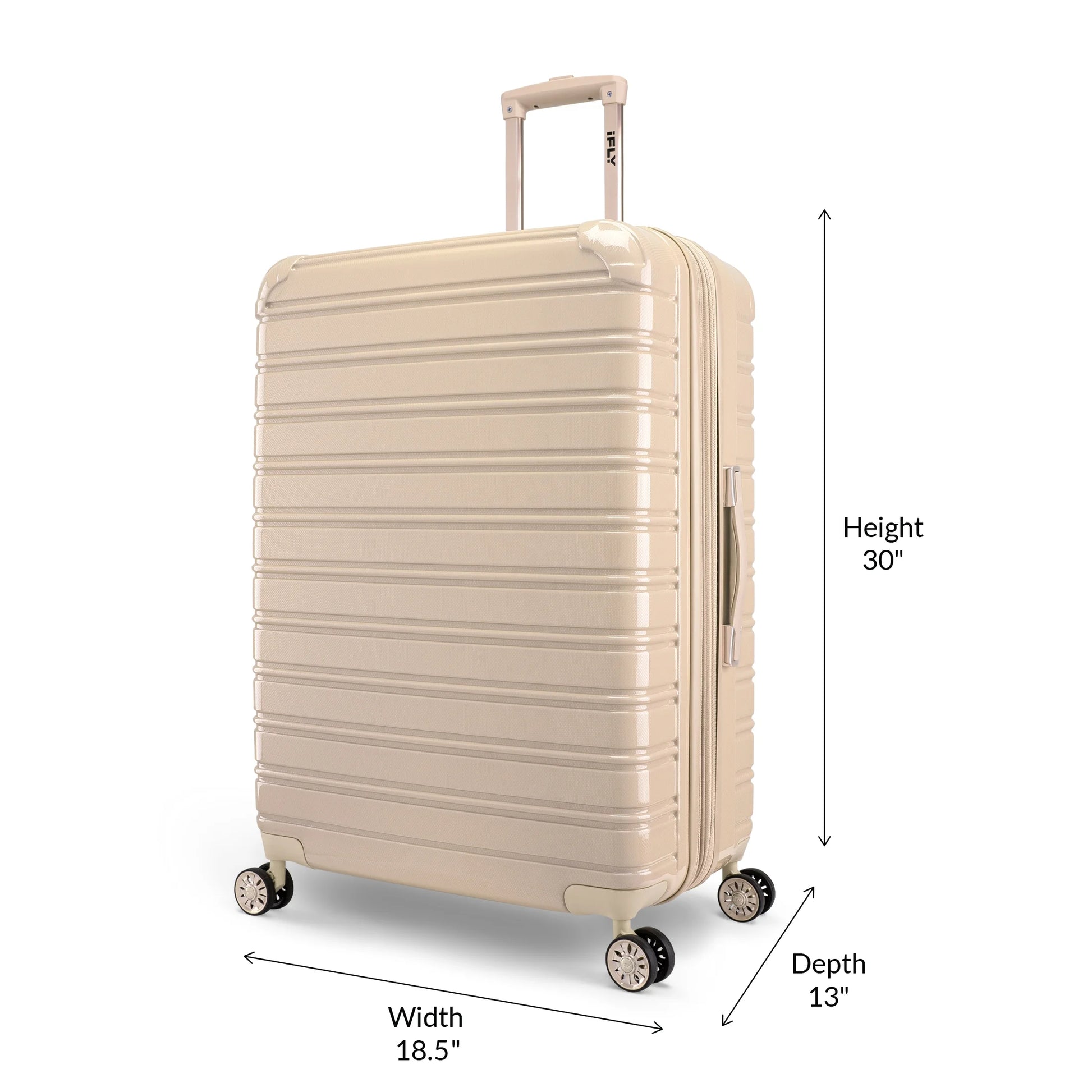 Hardside Fibertech Luggage 28" Checked Luggage, Champagne