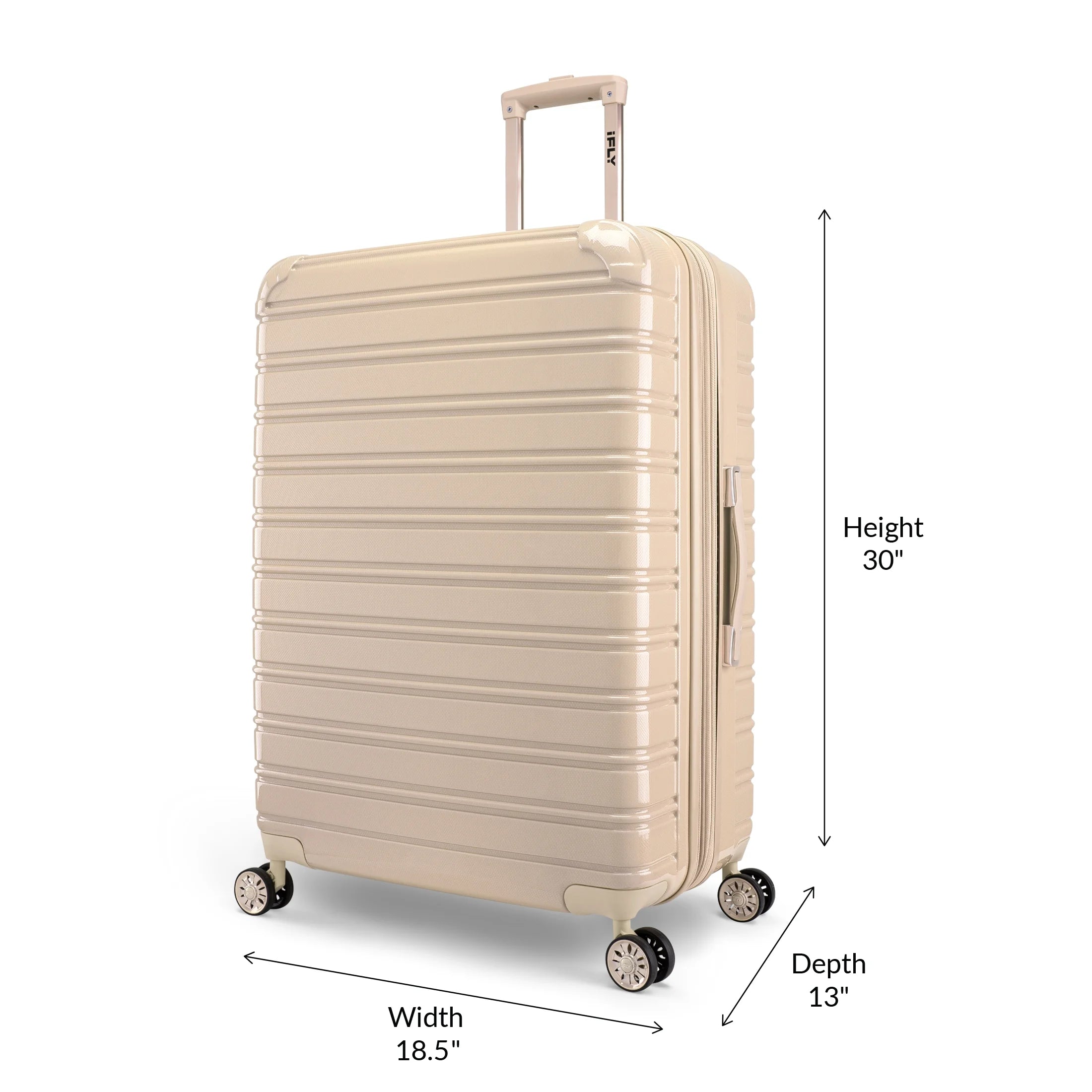 Hardside Fibertech Luggage 28" Checked Luggage, Champagne