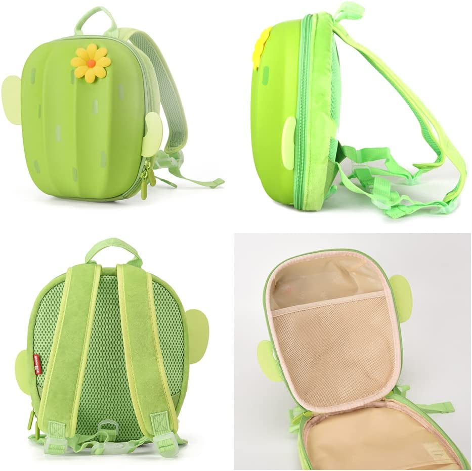 Toddler Leash Backpack for Kids, Waterproof Preschooler Safety Backpack for Girls and Boys (Green)