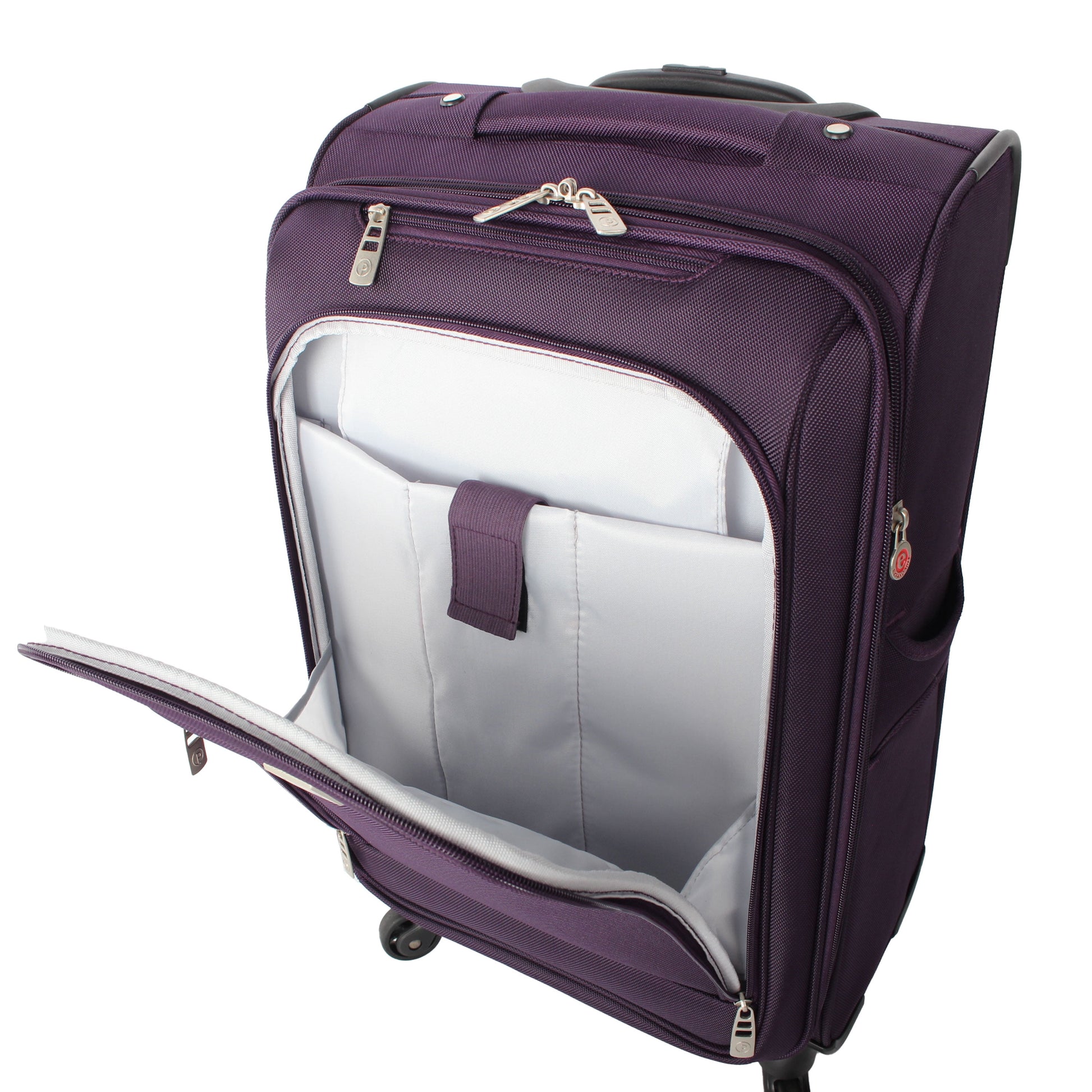 Arendale 20" Softside Expandable Rolling Spinner Carry-On Luggage, Purple