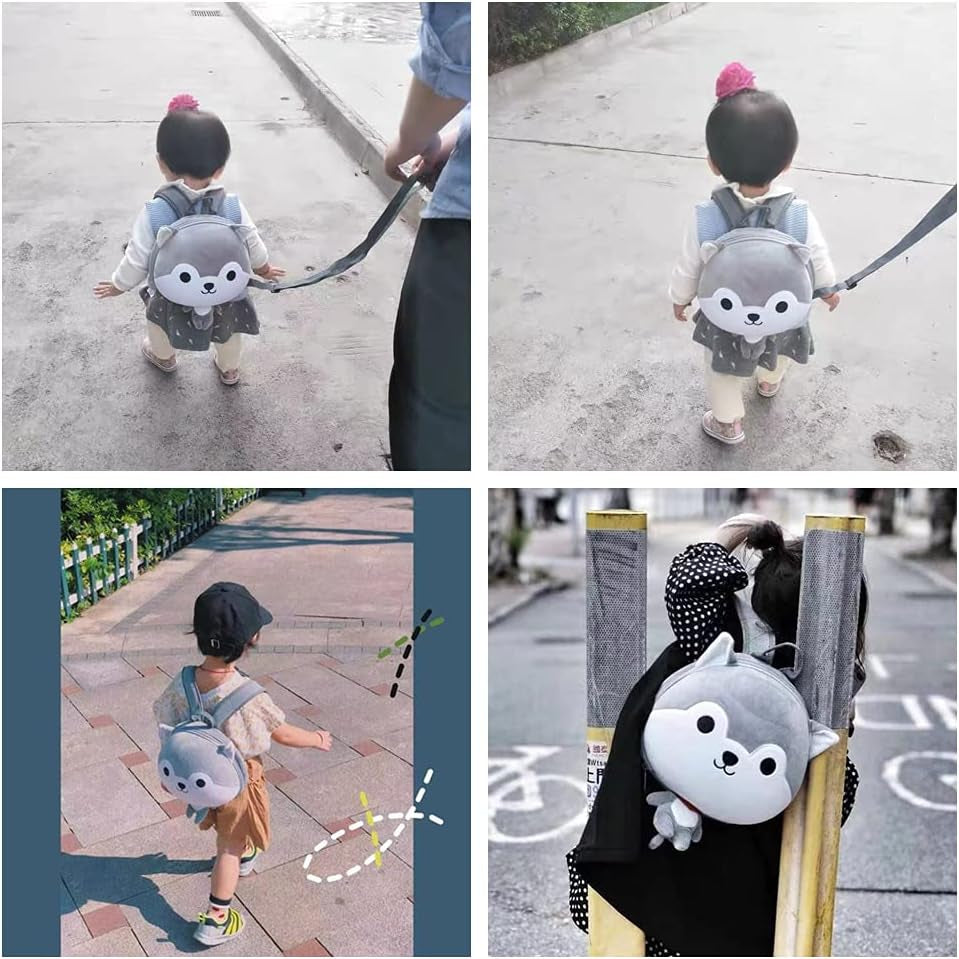 Animal Backpack Leash for Toddlers,Baby Harness Backpack for Kids,Child Backpack Walking Leash,Plush Backpack Harness,Cute Backpack Leash,Toddler Tether Backpack (Dog)