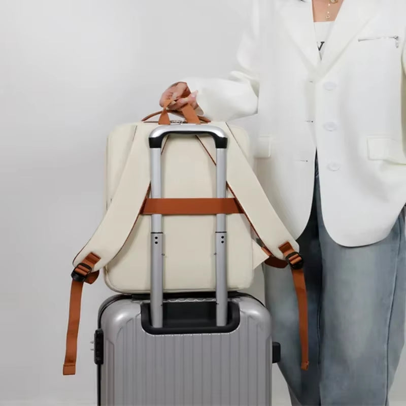 Women'S Large Capacity Travel Backpack Business Laptop Bag with USB Charging Port School Backpack for Teacher Laptop Compartment