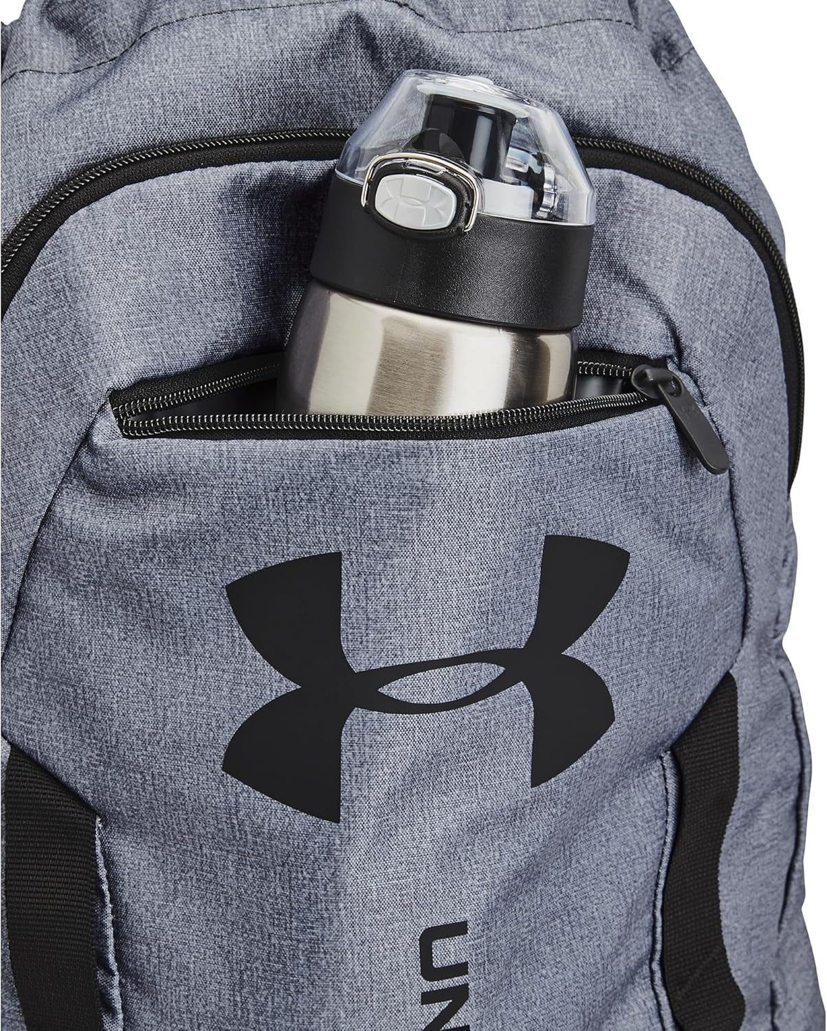 Unisex-Adult Undeniable Sackpack , Pitch Gray Medium Heather (012)/Black , One Size Fits Most