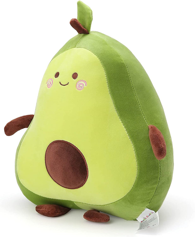 17.3" Avocado Stuffed Animal Pillow Large Squishy Plush Toys Soft Kawaii Food Shaped Baby Stuff Cuddle Toy Adorable Fruit Hugging Pillow for Kids
