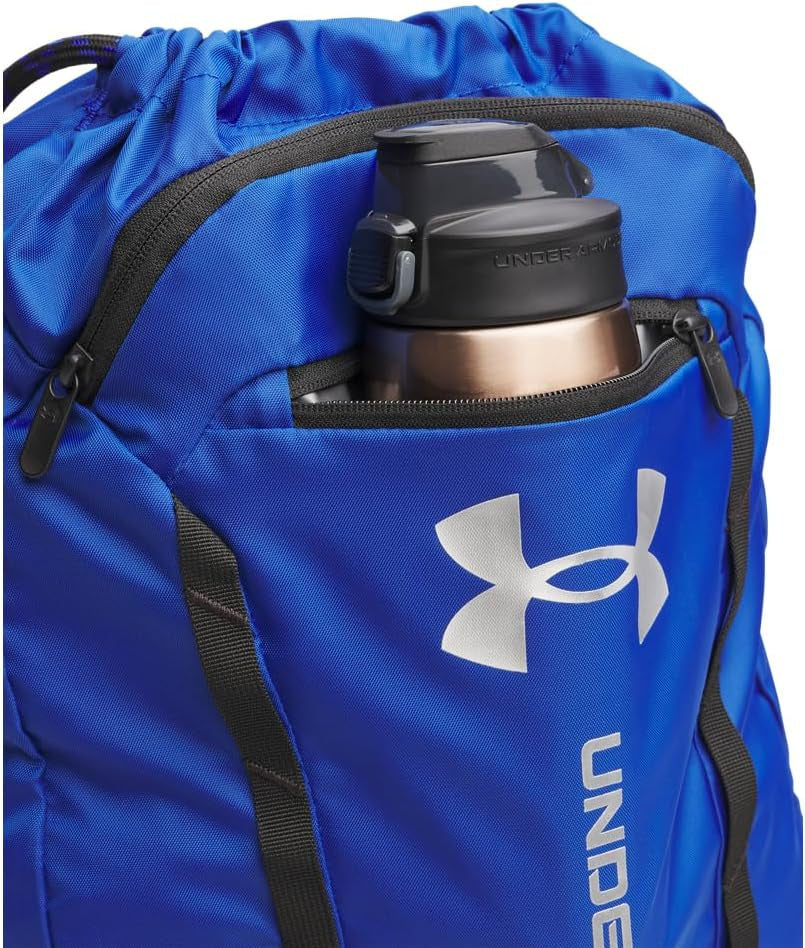 Unisex Hustle Sackpack, (400) Royal/Black/Metallic Silver, One Size Fits Most