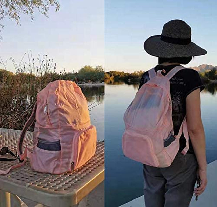 FOLDABLE LIGHTWEIGHT DURABLE TRAVEL BACKPACK | PACKABLE BACKPACK | DAYPACK (Beige)