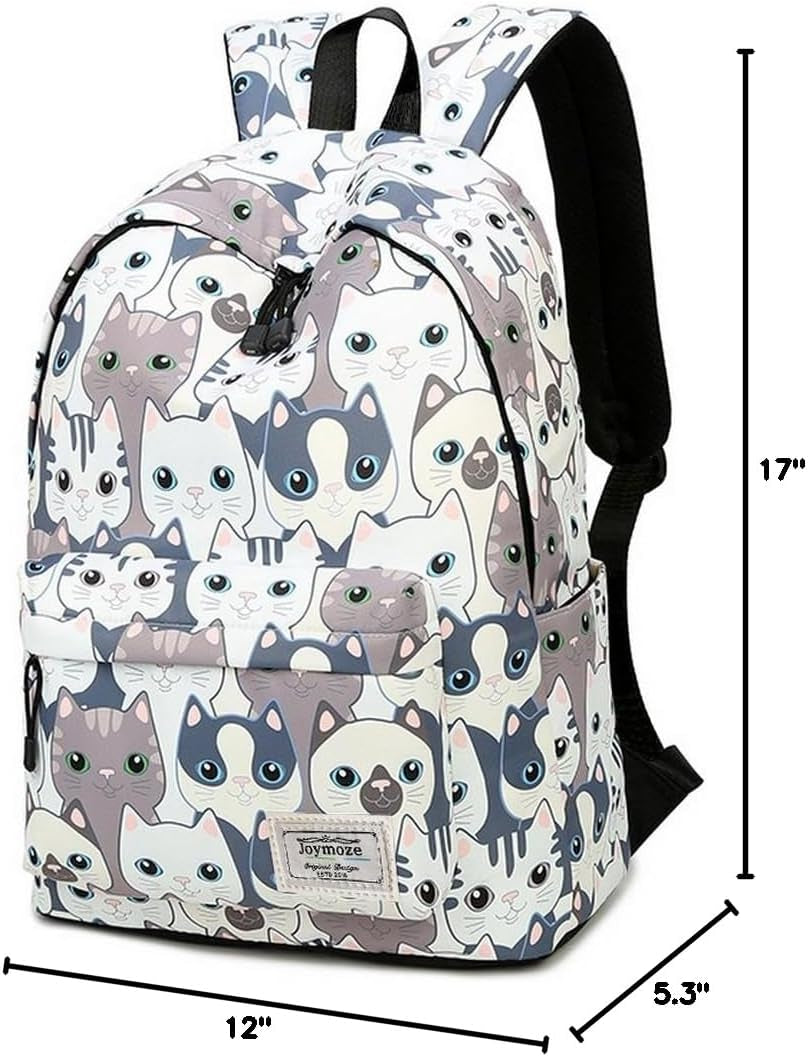 Leisure Backpack for Girls Teenage School Bag Women Backpack Purse Cat