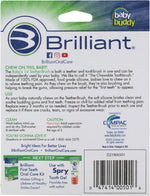 Oral Care Baby’S First Toothbrush, Smooth Silicone Bristles Gently Clean Tender Teeth and Gums, for Ages 4+ Months, Blue, 1 Pack