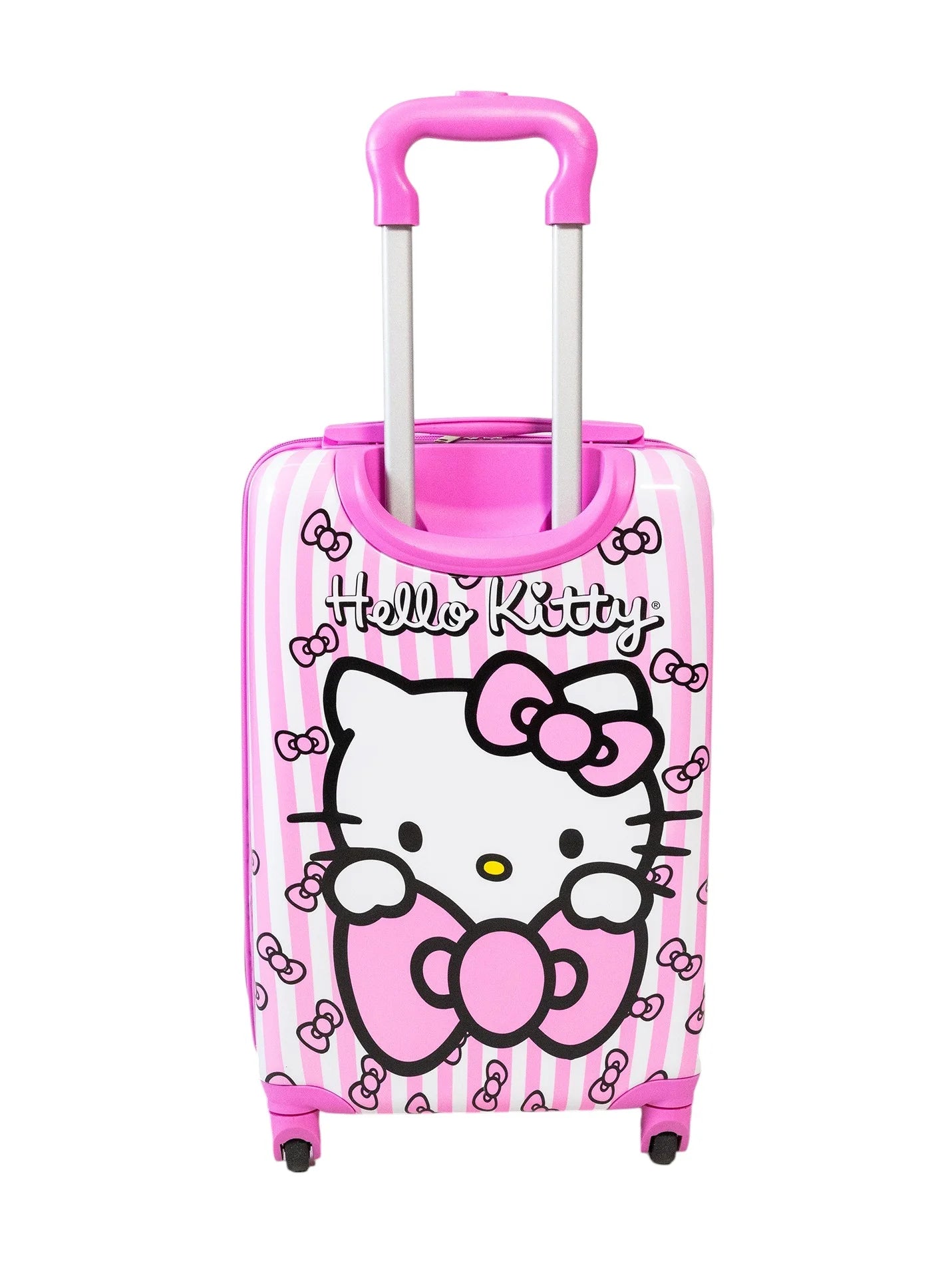 Kid'S  Hello Kitty Character 18" Carry on Hardside ABS Spinner Luggage Suitcase, Pink