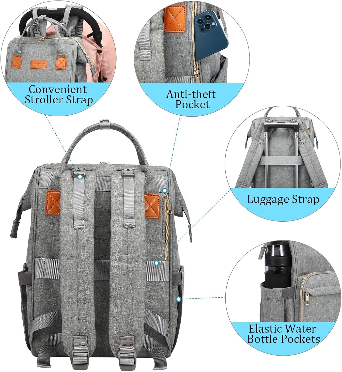 Lunch Backpack, Insulated Cooler Backpack Laptop Backpack Lunch Box Bag Backpack Travel Backpack for Women