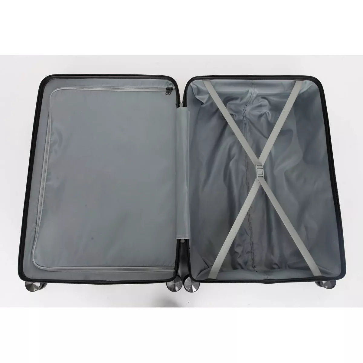 Skyline Hardside Large Checked Spinner Suitcase