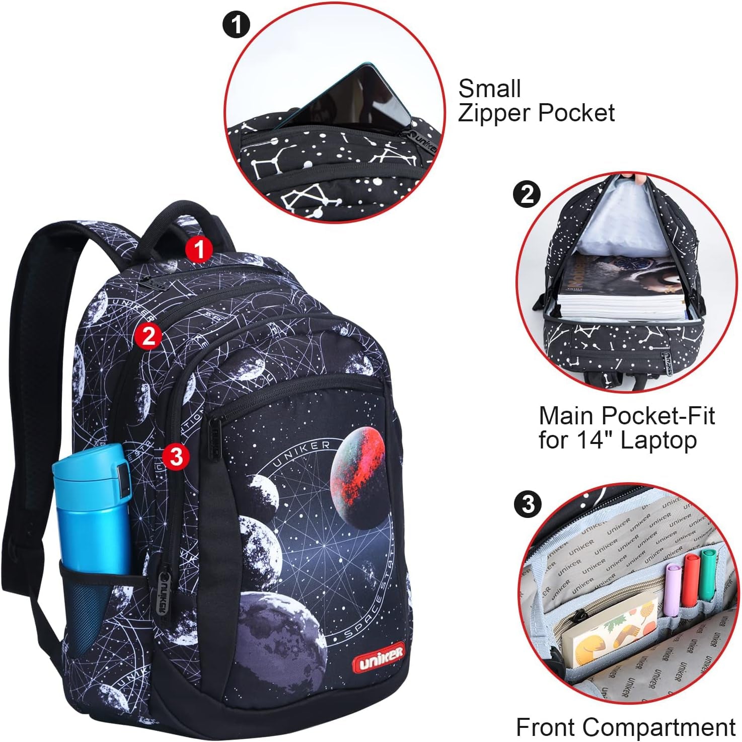 Backpack for Girl,School Backpack,Boy Backpack,Backpack for Teen Girl,Bookbag for Middle School,Laptop Backpack 14 Inch