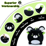 Dragon Plush Toy-16'' Black Dragon Stuffed Animal, Cool Plushie Stuffed Animals Giant Dragon Plush, Cute Black Dragon Pillow Hugging Pillow Cushion Soft Kawaii Plush Toy Big Stuffed Animals