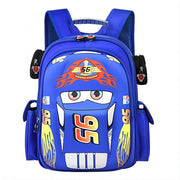 Cars Lightning Mcqueen Backpack 3D Pocket Cartoon Backpack Mini Red Racing Backpack