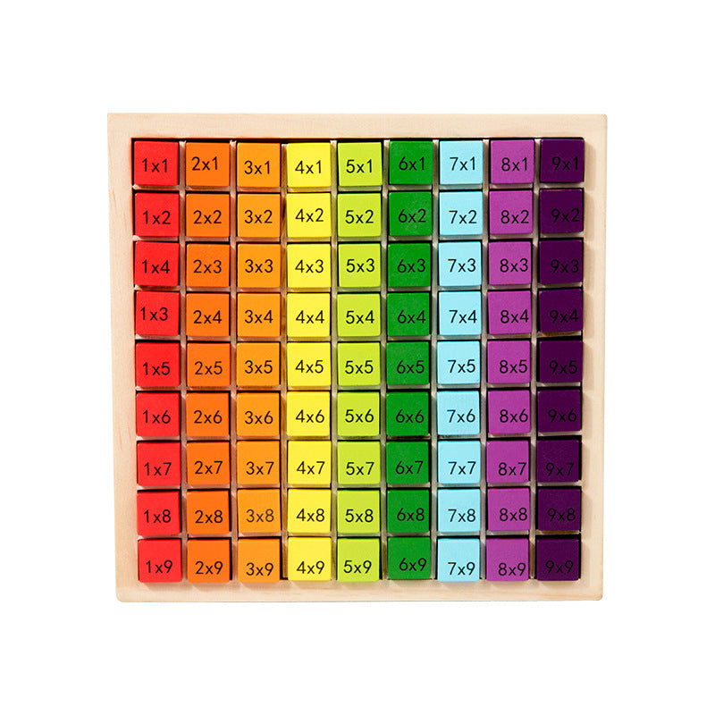 GoodsBee Wooden Multiplication Table Board – Montessori Math Learning Toy