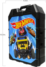 Hot Wheels 48-Car Storage Case – Durable Plastic Carrying Case with Handle for Die-Cast Toy Cars, Fits 1:64 Scale Vehicles, Organizer for Kids Travel & Display