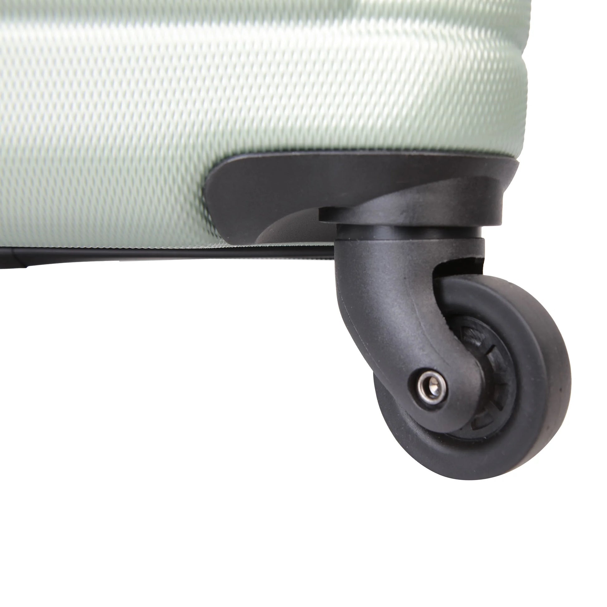 Protégé Vacationer 24-Inch Checked Expandable Hardside Luggage with 360-Spinner Wheels and Divider Pockets, Pastel Green