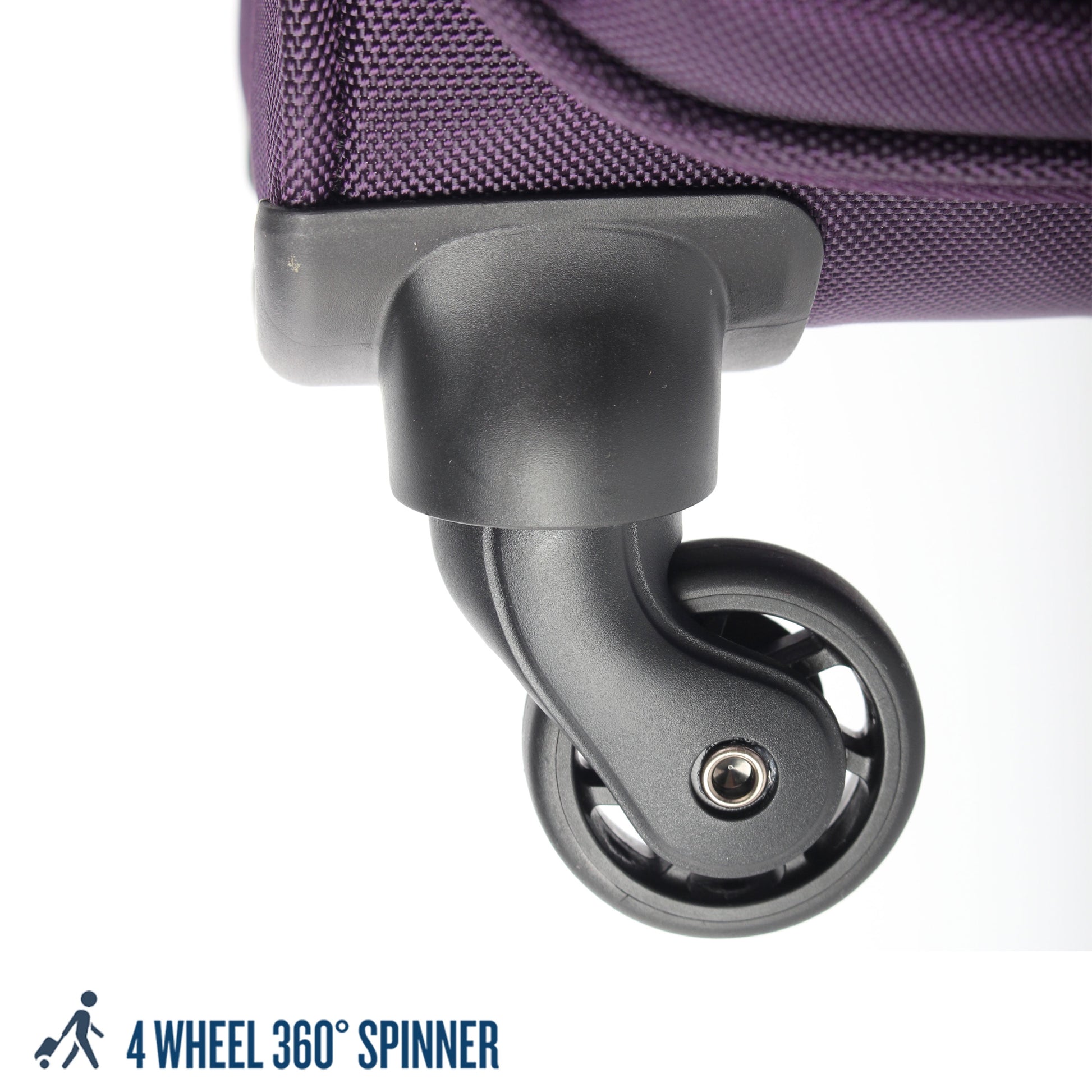 Arendale 20" Softside Expandable Rolling Spinner Carry-On Luggage, Purple