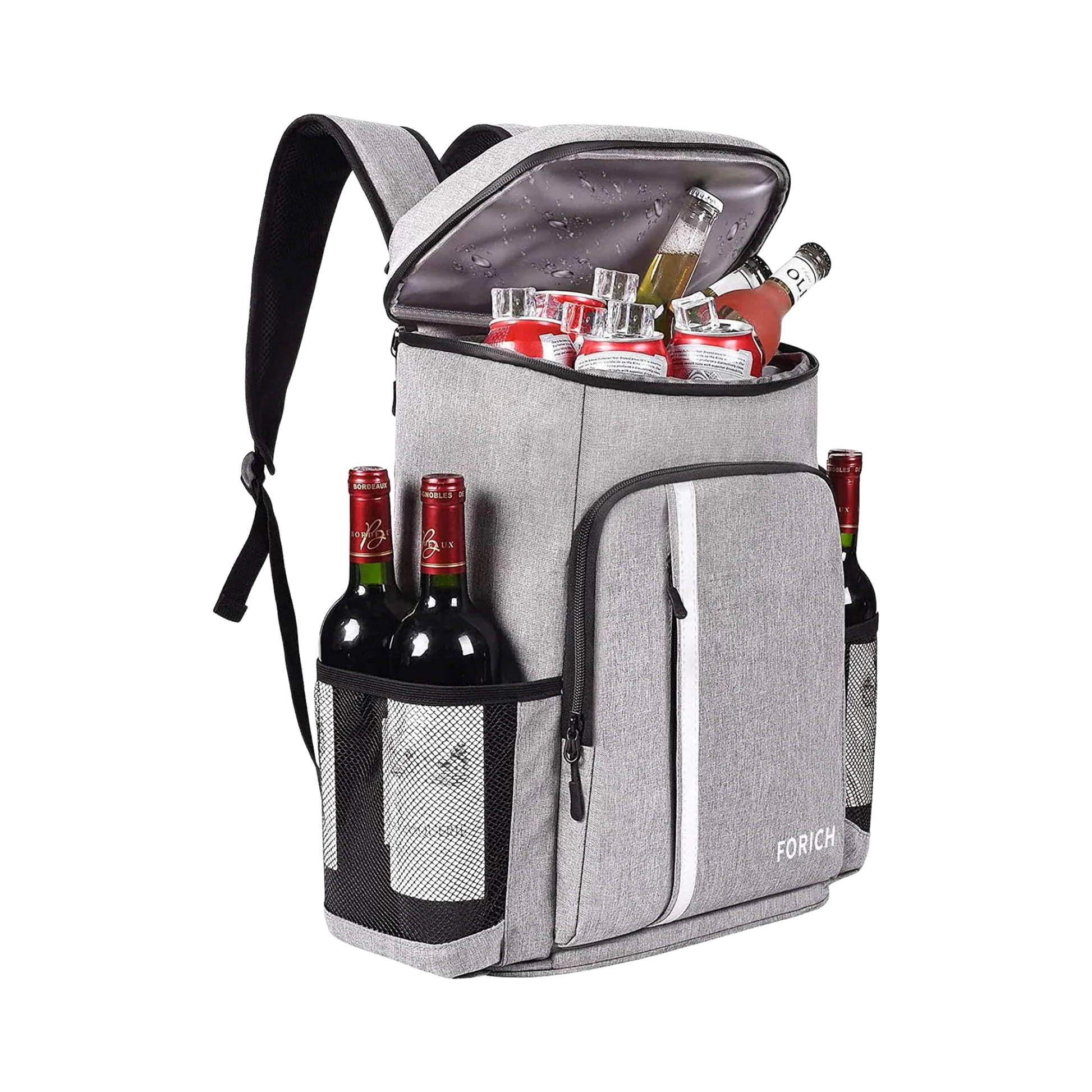 Backpack Cooler Leakproof Insulated Waterproof Backpack Cooler Bag, Lightweight Soft Beach Cooler Backpack for Men Women to Work Lunch Picnics Camping Hiking, 30 Cans