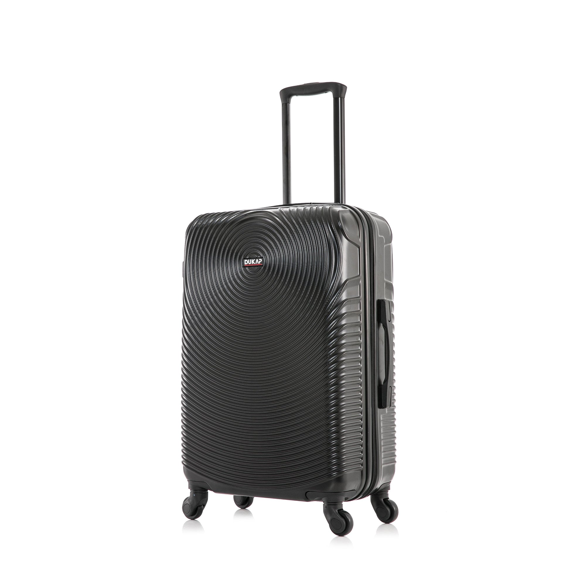 Inception 24" Hardside Lightweight Luggage with Spinner Wheels, Handle and Trolley, Black