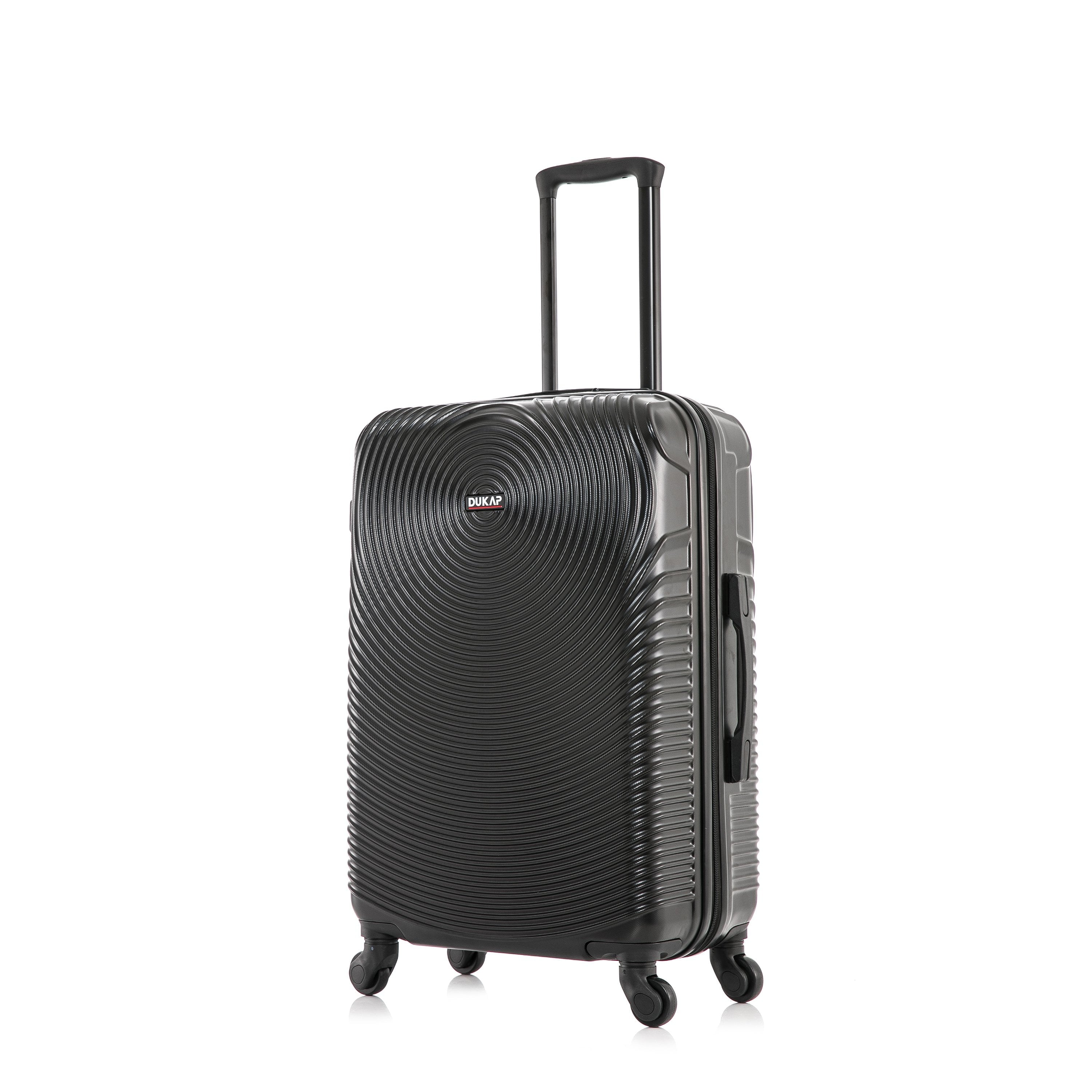 Inception 24" Hardside Lightweight Luggage with Spinner Wheels, Handle and Trolley, Black