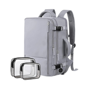 Extra Large Travel Backpack,Carry on Backpack,17 Inch Laptop Backpack,Hiking Backpack,School Bag,Gray
