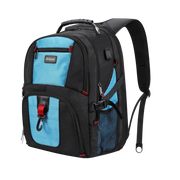 Extra Large Travel Backpack for Men Women: 17 in Laptop Backpacks for School, anti Theft TSA Travel Bag with USB Charging Port, Business Computer Bag (Blue)