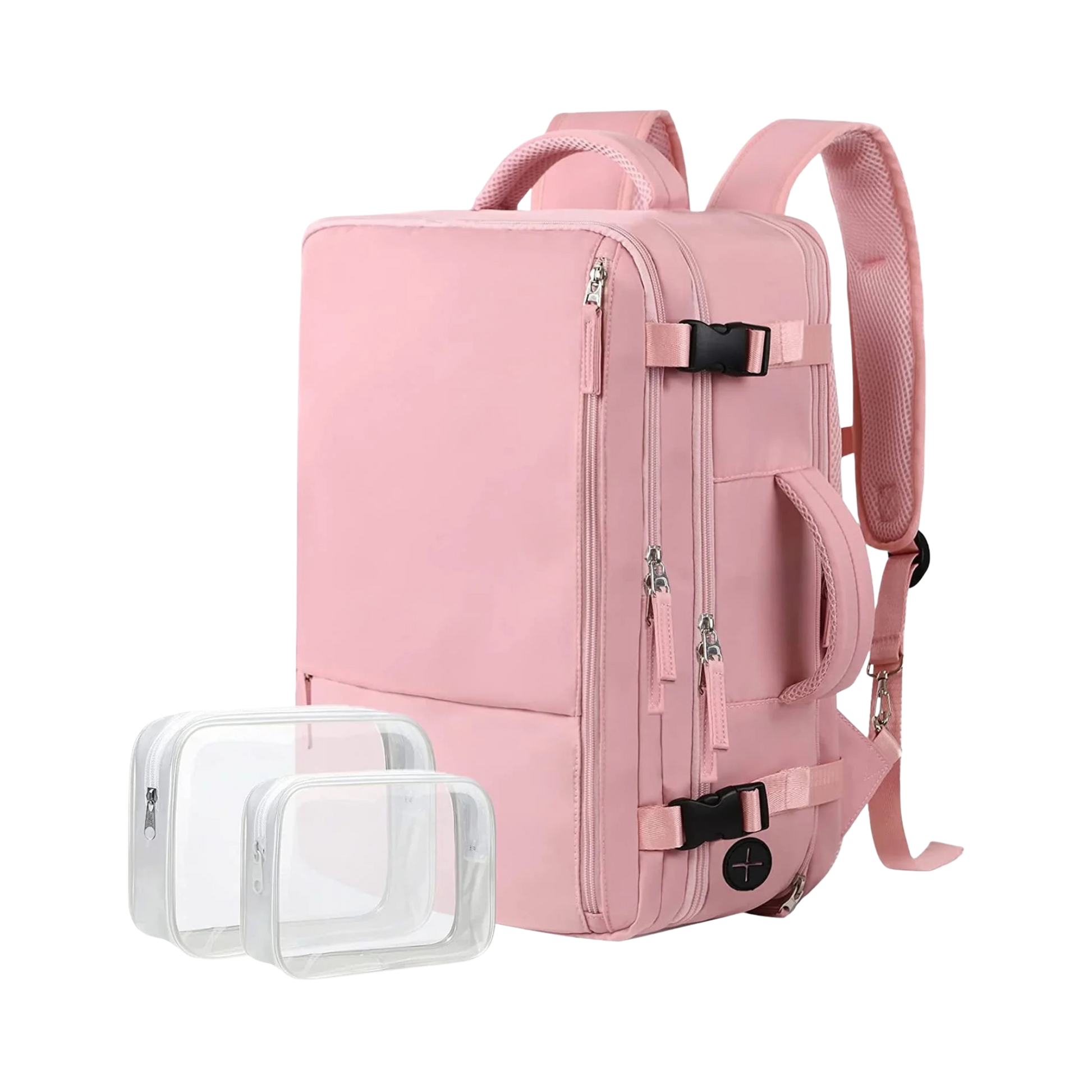 Extra Large Travel Backpack for Women as Person Item Flight Approved, 40L Carry on Backpack, 17 Inch Laptop Backpack, Waterproof Backpack, Hiking Backpack, Casual Bag Backpack(Pink)