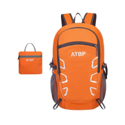 Foldable Backpack 35L Lightweight Backpack Waterproof Backpack Hiking Travel Camping Backpack Slim Adult Backpack Packable Backpack Casual Backpack (Orange)